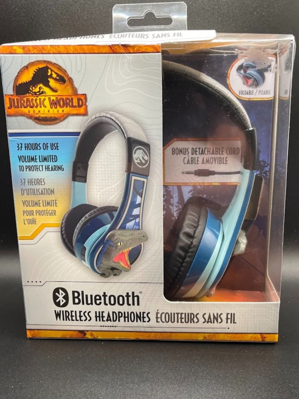 Jurassic World Dominion Bluetooth Wireless Headphones JW-B52.EXV25M Sealed NIB